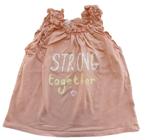H&M lys orange sommertop str. 80