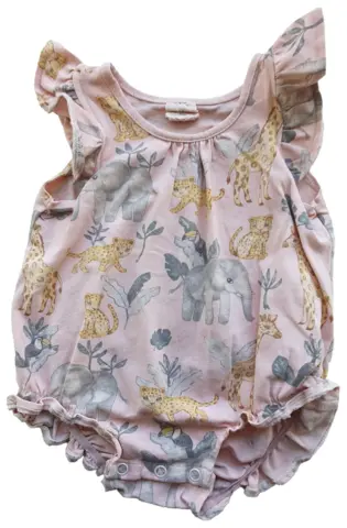 H&M rosa ærmeløs body str. 68