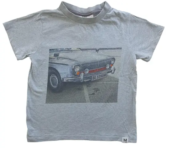 Molo lysegrå kortærmet T-shirt str. 116