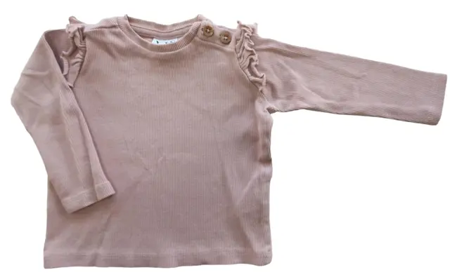 VRS pudderfarvet rib bluse str. 62