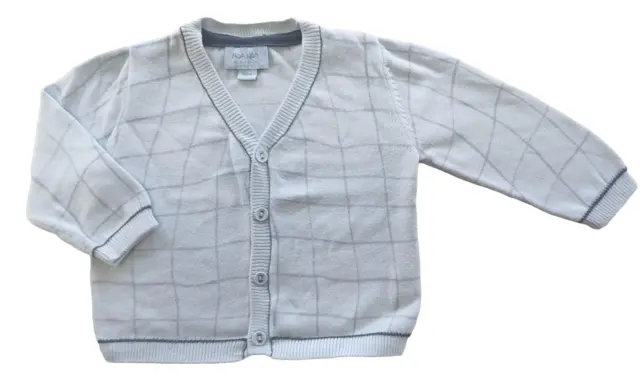 Noa Noa lyseblå finstrikket cardigan str. 68