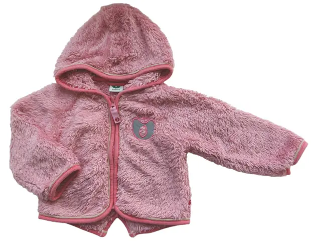 Småfolk rosa teddytrøje str. 68