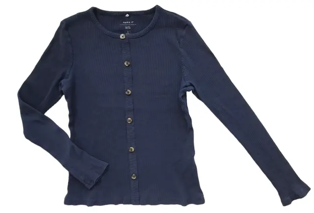 Name it mørkeblå rib cardigan str. 146-152