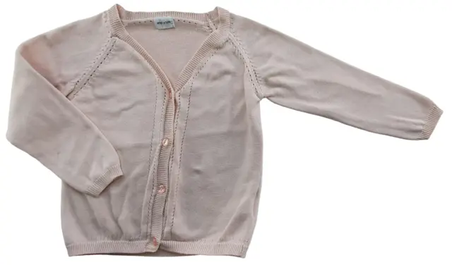 Mini A Ture lys rosa finstrikket cardigan str. 86