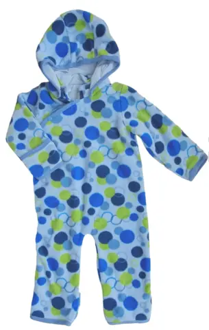 Name it lyseblå fleece køredragt str. 74-80