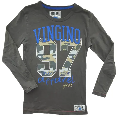 Vingino grå langærmet T-shirt str. 8 år