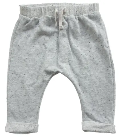 H&M lysegrå melerede sweatpants str. 62