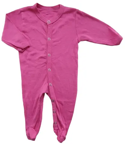 Pink langærmet heldragt str. 60