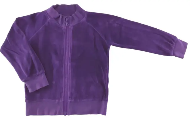 Ej sikke lej lilla velour cardigan str. 104