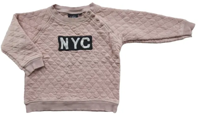 Petit pudderfarvet sweatshirt str. 86
