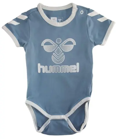Hummel gråblå kortærmet body str. 74