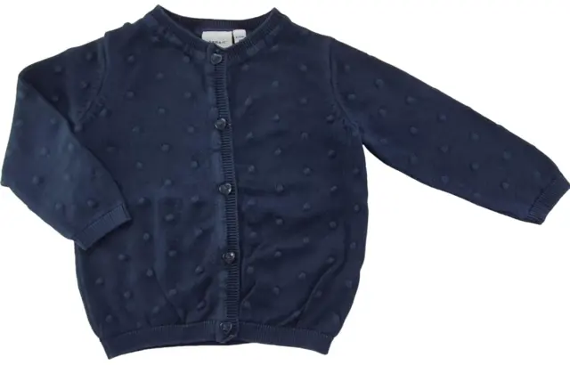 Name it mørkeblå finstrikket cardigan str. 80