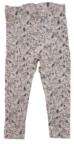 H&M rosa rib leggings str. 92
