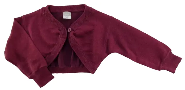 Name it mørkerød finstrikket bolero