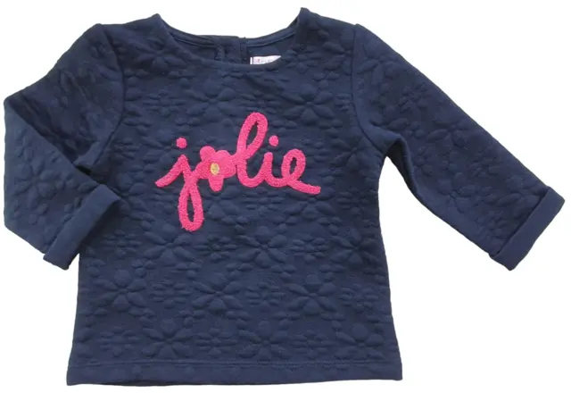 G baby mørkeblå langærmet sweat bluse str. 12M