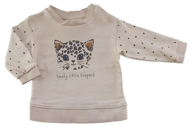 H&M beige langærmet sweatshirt str. 68