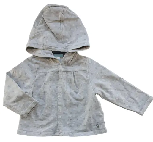 Obaibi lysegrå langærmet sweat bluse str. 74