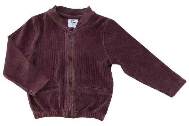 Mini Mize rødbrun cardigan str. 86
