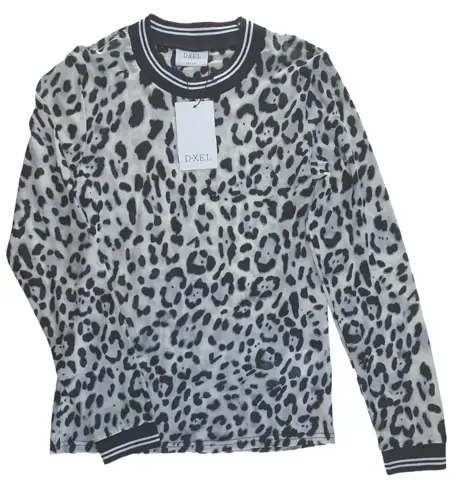 Ny D-XEL grå-beige langærmet bluse str. 16