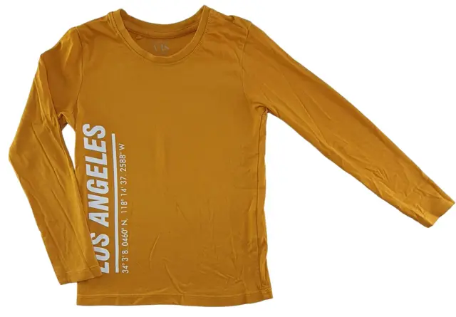 VRS varmgul langærmet T-shirt str. 110-116