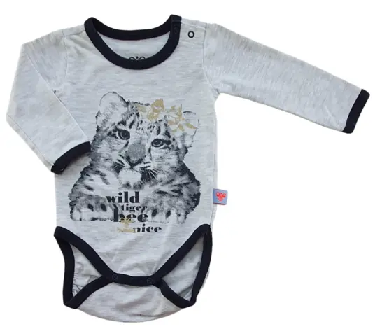 Hummel lysegrå langærmet body str. 56