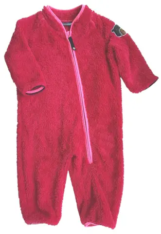 Color kids pink blød teddy køredragt str.80-86