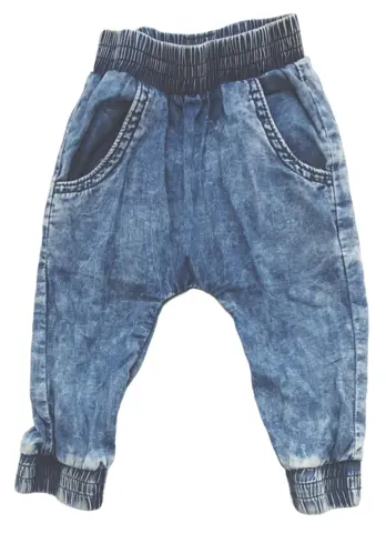 Small Rags blå tynde denim-look bukser str. 74