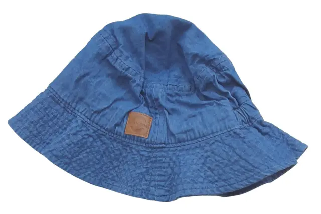 Mikk-Line blå denim solhat str. 51 cm