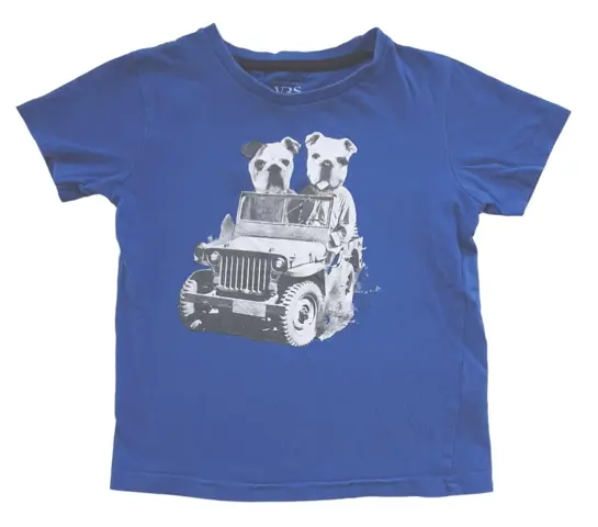 VRS blå kortærmet T-shirt str. 110-116