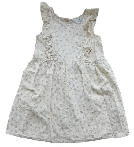 H&M beige ærmeløs sommerkjole str. 110
