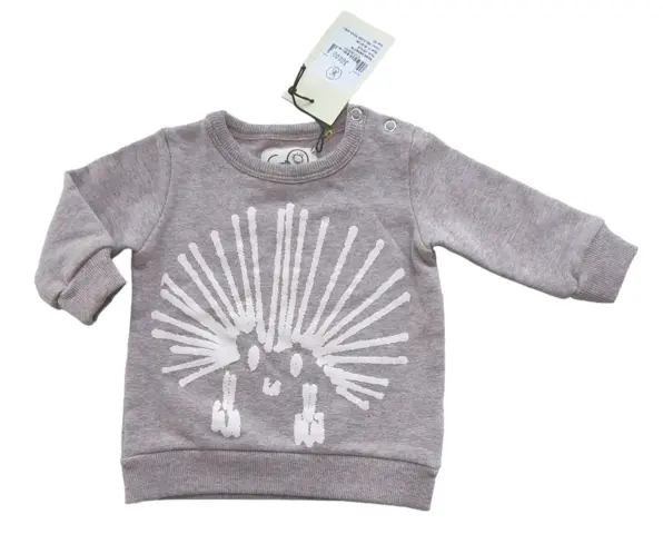 Ny Gro rosa-grå langærmet sweatshirt str. 62