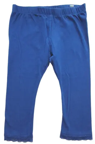 VRS blå 3/4 lange leggings str. 134