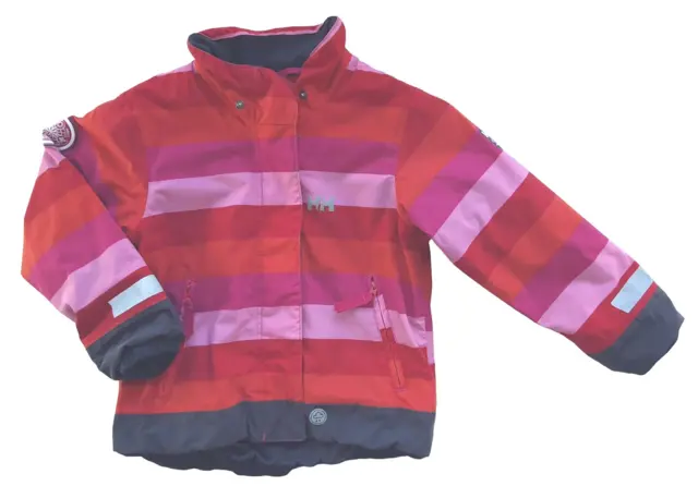 Helly Hansen rødstribet jakke str. 98