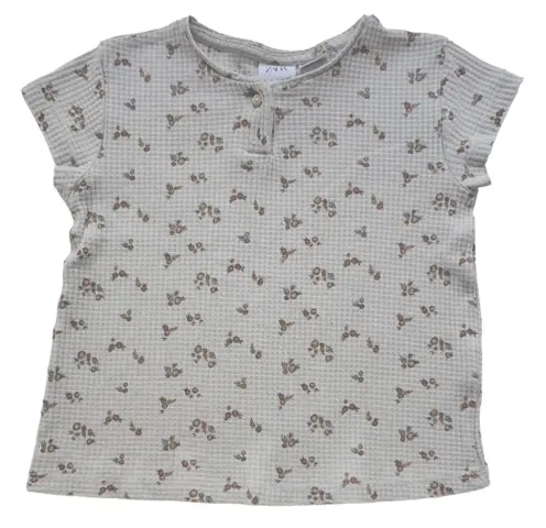 Zara beige kortærmet bluse str. 110