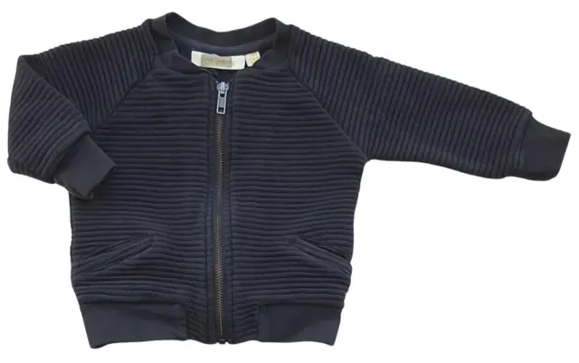 Soft gallery mørkeblå rille sweatshirt str. 9M