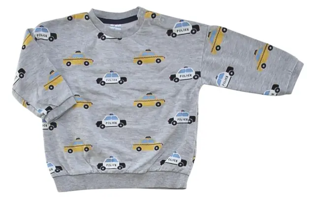 H&M lysegrå langærmet sweatshirt str. 86