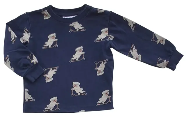 VRS mørkeblå langærmet sweatshirt str. 86