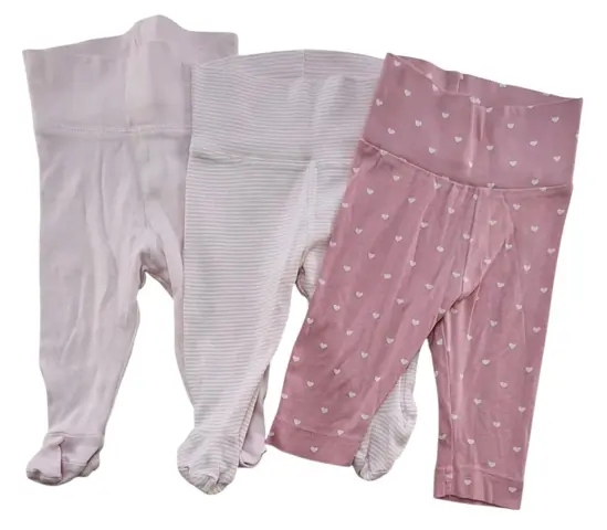 H&M tre par rosa babybukser str. 62