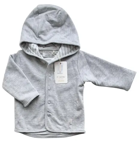 Ny Fixoni grey melange vendbar cardigan
