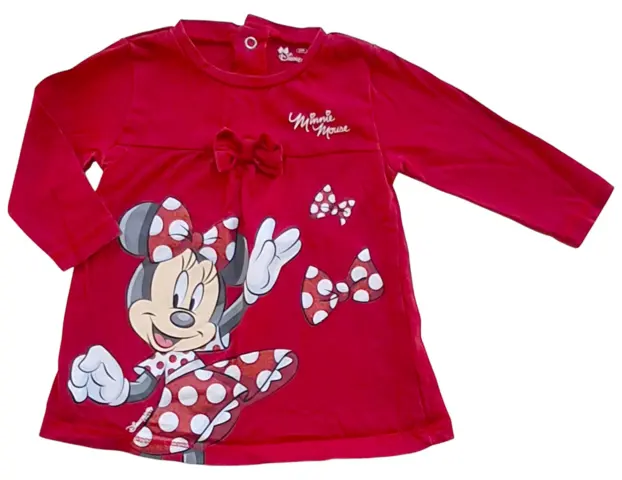 Disneyland rød langærmet kjole str. 68