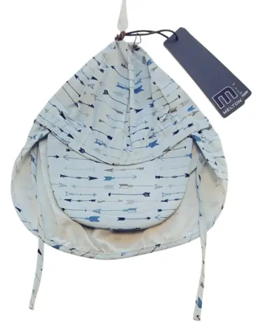 Ny Melton outwear lys gråblå solhat str. 47 cm