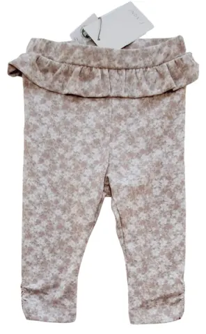 Nye Fixoni beige småblomstret leggings