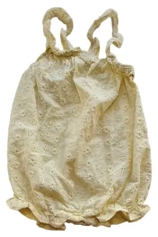 H&M gul kortbenet heldragt str. 74