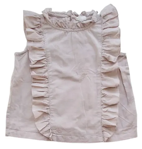 Pomp de lux rosa ærmeløs sommerbluse str. 92