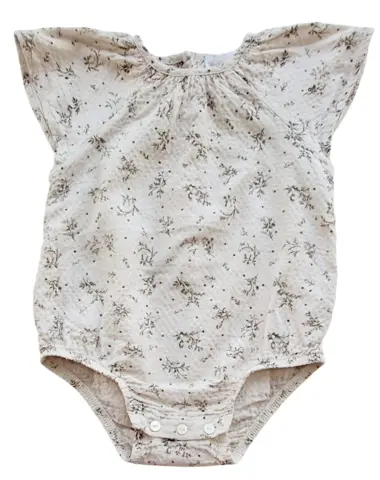 Zara beige kortærmet body str. 80