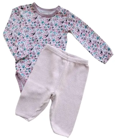 H&M rosa bukser og Mini Mow body str. 62-68