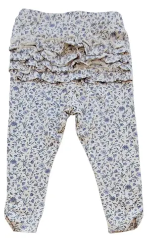 Nye Fixoni beige småblomstrede leggings str. 74