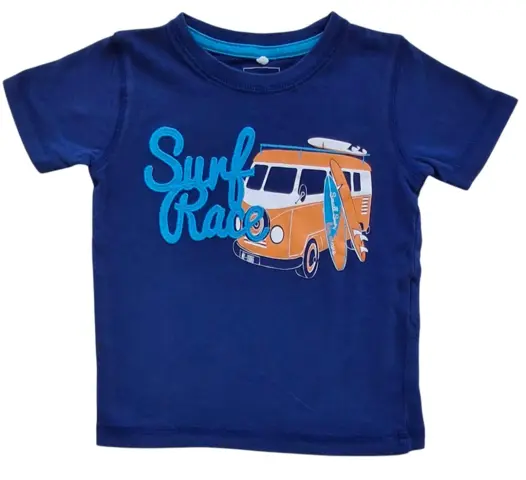 Name it mørkeblå kortærmet T-shirt str. 80