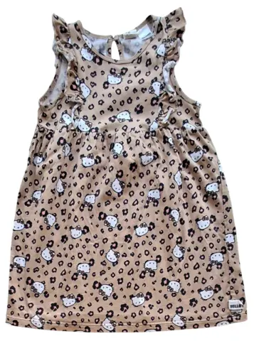 H&M lysbrun ærmeløs sommerkjole str. 98