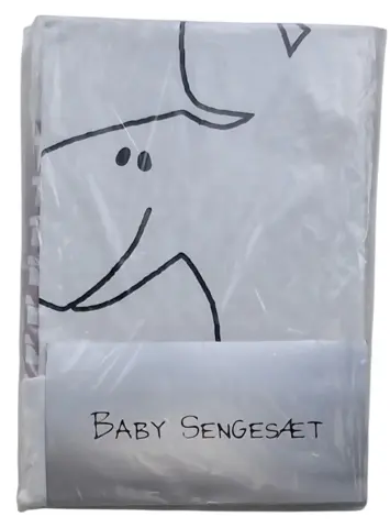 Nyt hvidt og rosa baby sengelinned
